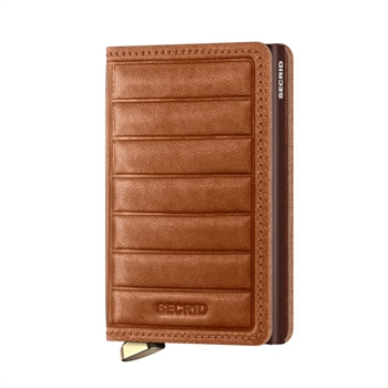 Secrid Premium Slim Wallet Emboss Lines Cognac