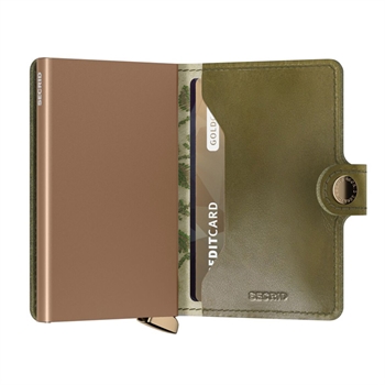 Secrid Premium Mini Wallet Stitch Floral Olive