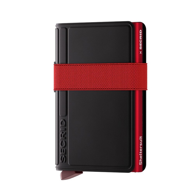 Secrid Sheltersuit Band Wallet TPU Sort & Rød