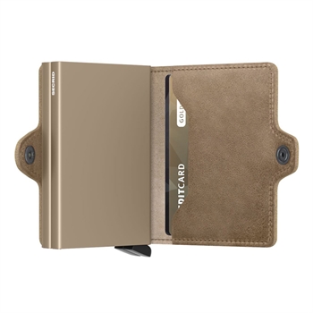 Lys brun / Beige Twinwallet fra Secrid.