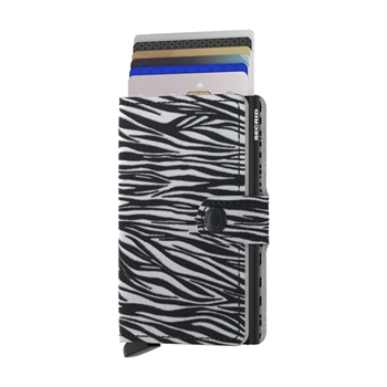 Fræk zebra design Miniwallet fra Secrid.