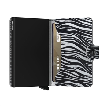 Fræk zebra design Miniwallet fra Secrid.