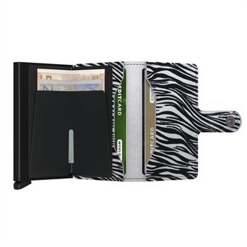 Fræk zebra design Miniwallet fra Secrid.