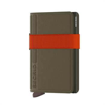 Nyt Smart Band Wallet Design i Grøn m/ Orange Elastik