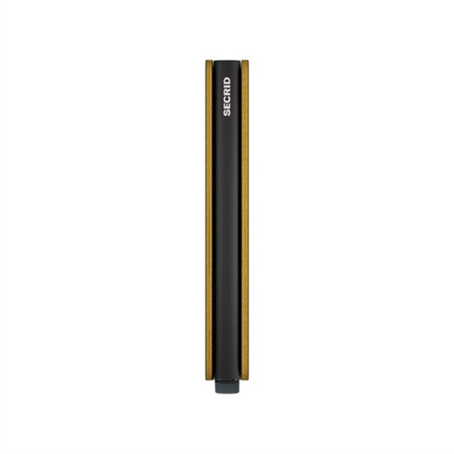 Secrid Slimwallet Matte Black & Ochre
