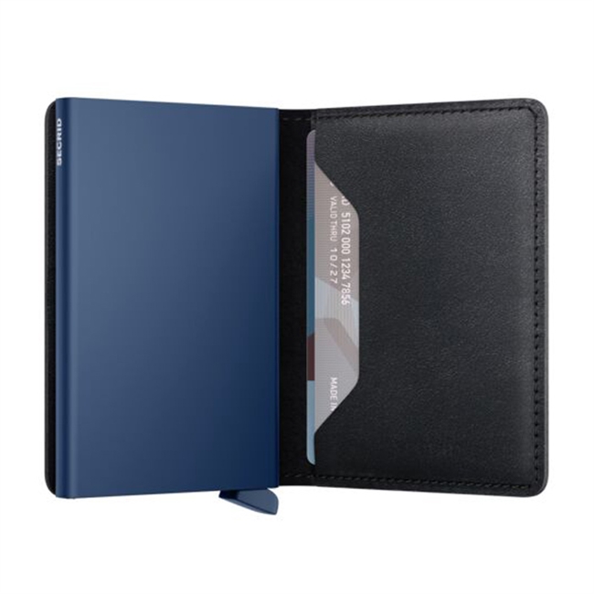SlimWallet i Sort / Blå fra Secrid