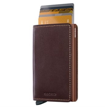 Smart SlimWallet fra Secrid i farven Chocolate