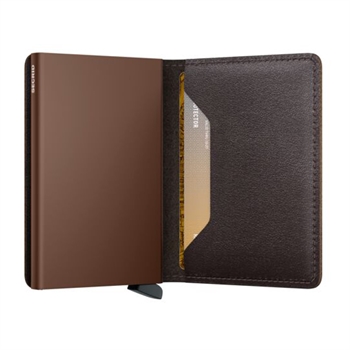 Smart SlimWallet fra Secrid i farven Chocolate