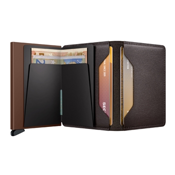Smart SlimWallet fra Secrid i farven Chocolate