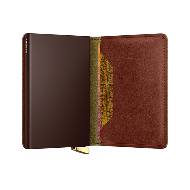 Basco SlimWallet i Whiskey fra Secrid