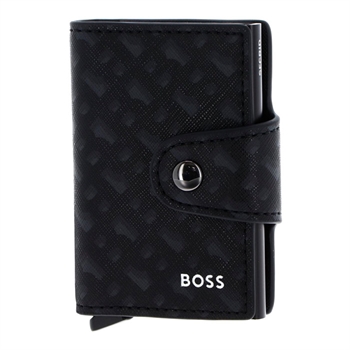 Pæn sort Secrid kortholder med logo detaljer fra BOSS
