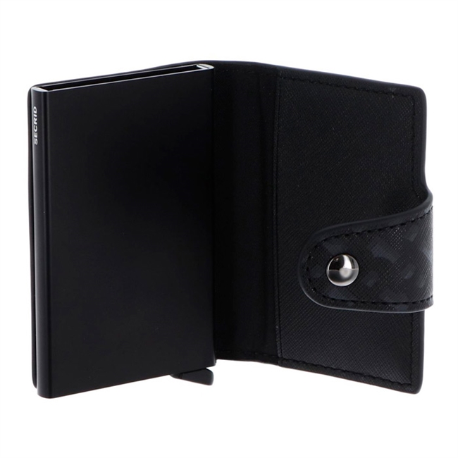 Pæn sort Secrid kortholder med logo detaljer fra BOSS