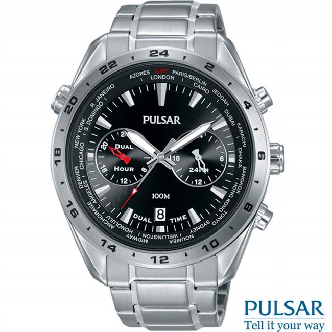 PULSAR Dual Time Herre Ur PY7009X1