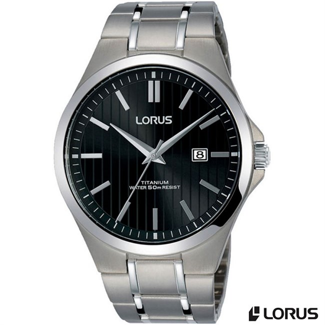 LORUS Herre Ur Titanium Sort RH991HX9