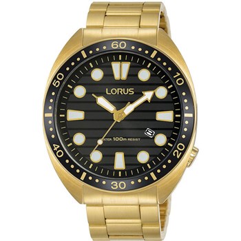LORUS Herre Ur Gulddublé Quartz RH922LX9