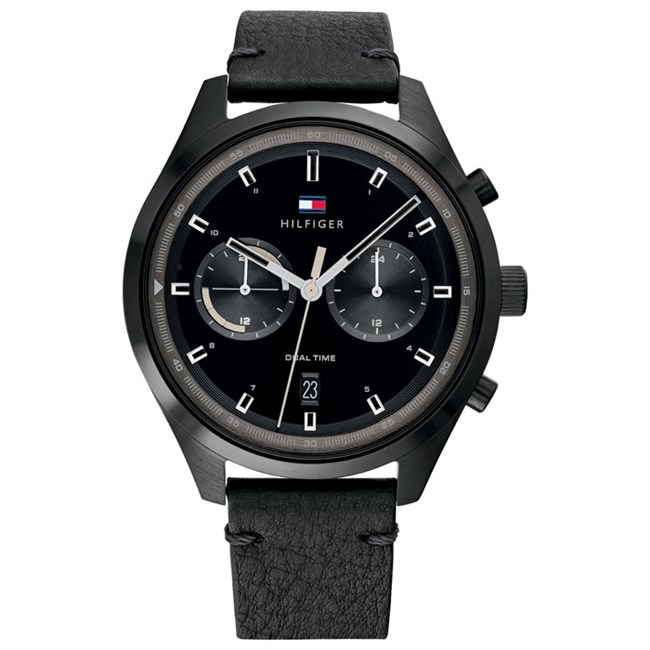 Tommy Hilfiger Bennet Dual Time Ur Sort