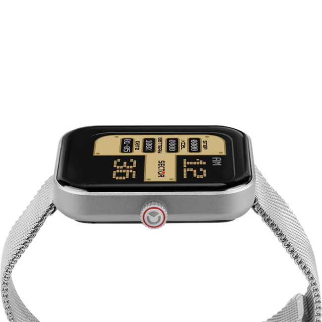 Stilet Sector smart watch, i farven Sølv
