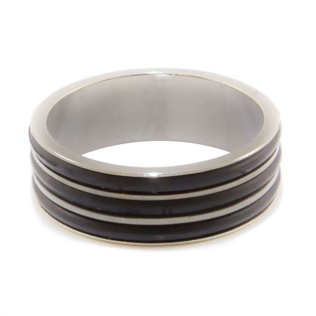 Tripple sort herre ring