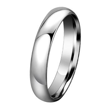 Ring Tungsten Blank poleret 4 mm