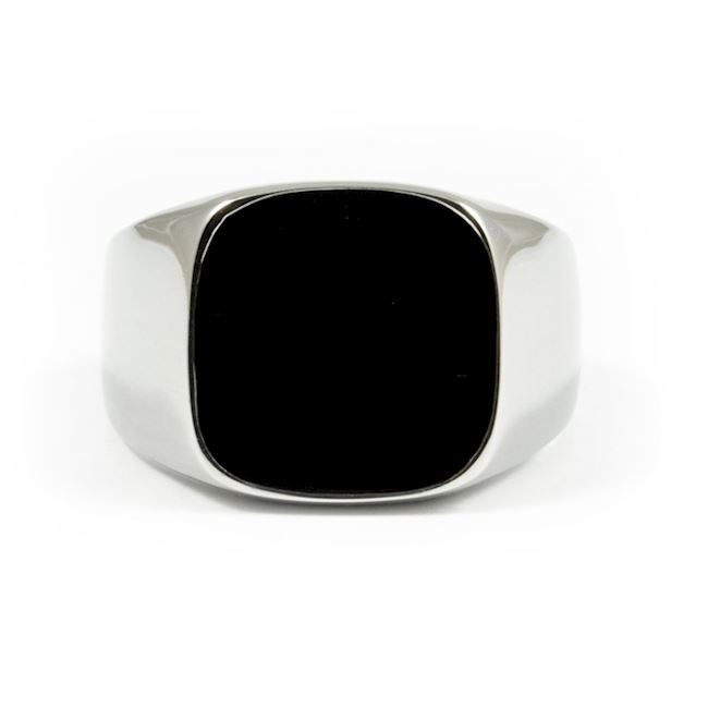 Herre Ring Steel & Black