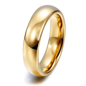 Ring Tungsten Classic Gold 6mm