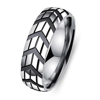 Ring Black Arrow Steel