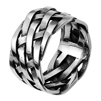 Herre Ring Steel Braided Design