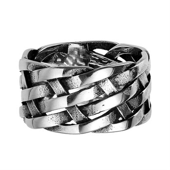 Herre Ring Steel Braided Design