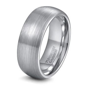 Tungsten Carbide Ring 7 mm Mat Slebet