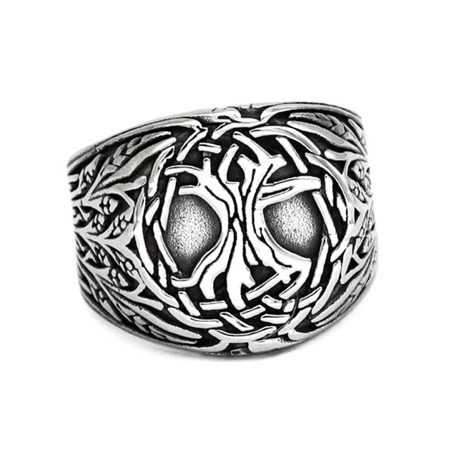 Herre Ring Tree Of Life Steel