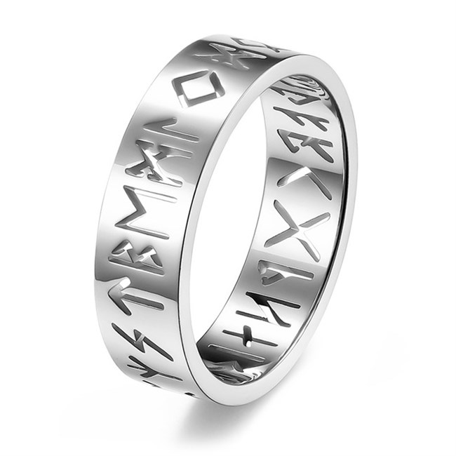 Ring Runes Sharp & Steel Design