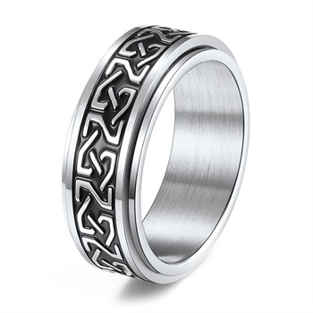 Ring Waves Steel & Black Spin Design
