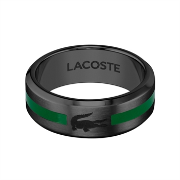 Lacoste Baseline Stribet Stål Ring Sort