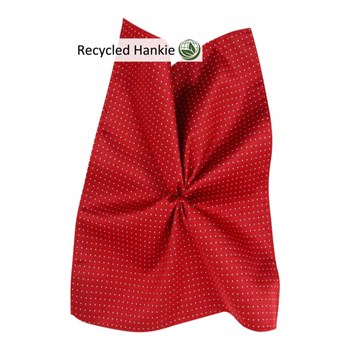 Recycled 7 cm Rød Prikket Mønster Slips