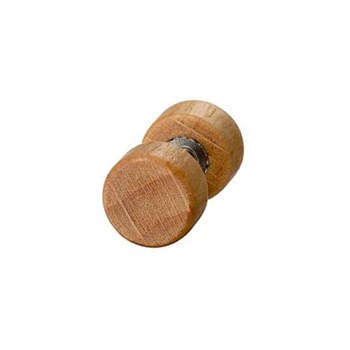 8 mm Stud Ørering Træ Cognac