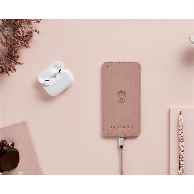 LÄDER Trådløs Oplader UPSTRÖM Pink
