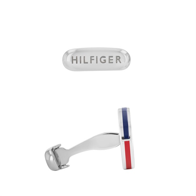 Tommy Hilfiger Runde Manchetknapper Jacquard Logo design