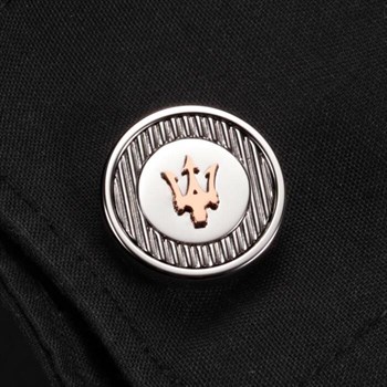 Maserati Manchetknapper Logo Stål & Rosegold