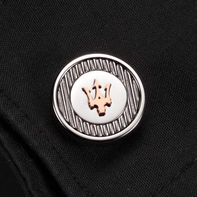 Maserati Manchetknapper Logo Stål & Rosegold