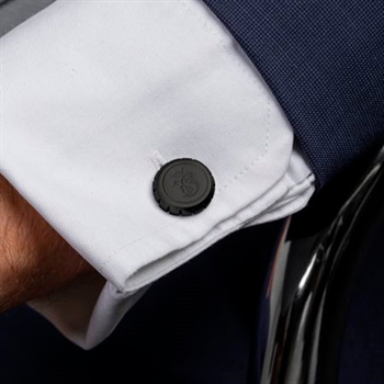 Stilfulde sorte manchetknapper fra Festina.
