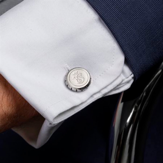 Stilfulde mat sølvtone manchetknapper fra Festina.