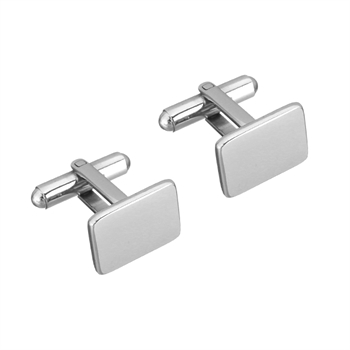 Manchetknapper Silver Tone Classic