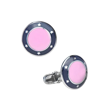 Tommy Hilfiger Manchetknapper runde blå & pink