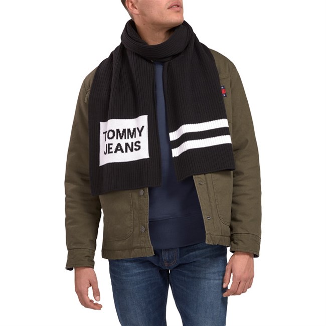 Tommy Jeans Logo Tørklæde Sort