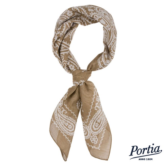 Bandana Beige Mønstret Portia