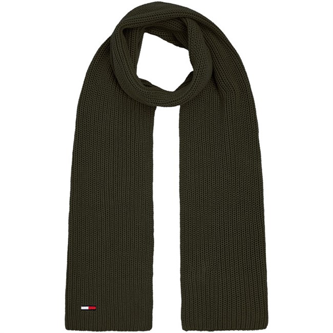 Tommy Jeans Basic Rib Scarf Olivengrøn