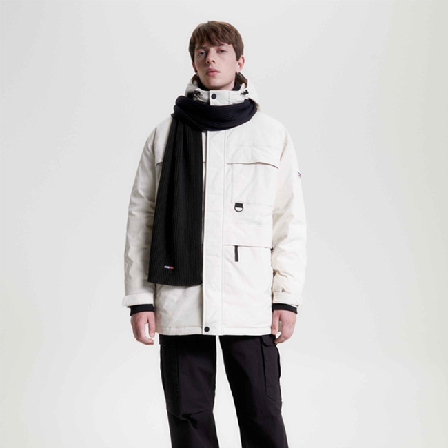 Sort Lækkert Tommy Hilfiger Halstørklæde med logo