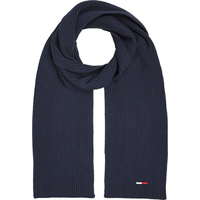 Blåt Lækkert Tommy Hilfiger Halstørklæde med logo