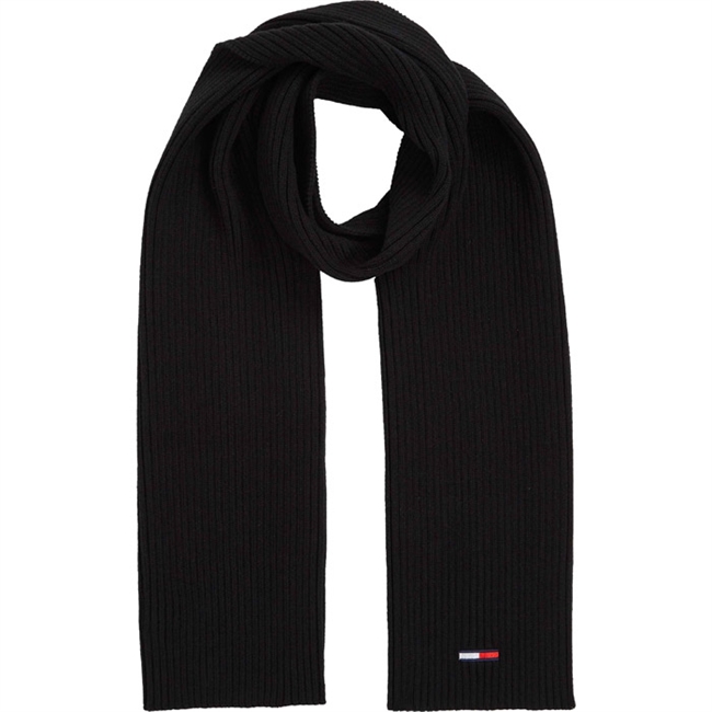 Sort Lækkert Tommy Hilfiger Halstørklæde med logo