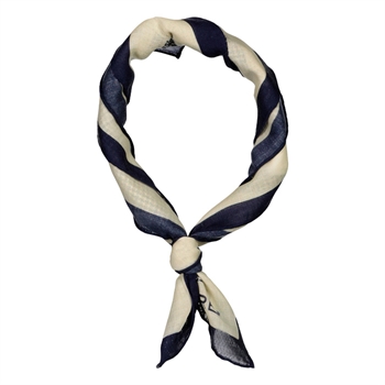 Moderne houndstooth mønstret bandana i navy fra Lindbergh